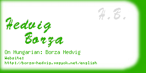 hedvig borza business card
